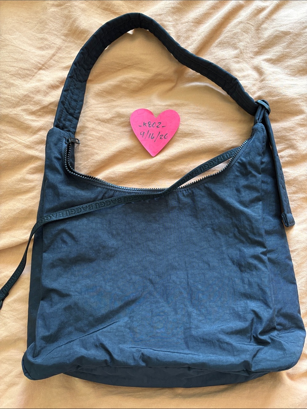 Used Black Baggu Nylon Shoulder Bag